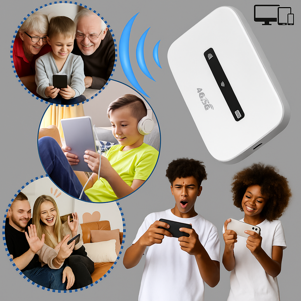 Davy | Portable 4G/5G Wi-Fi Router with Hotspot Function
