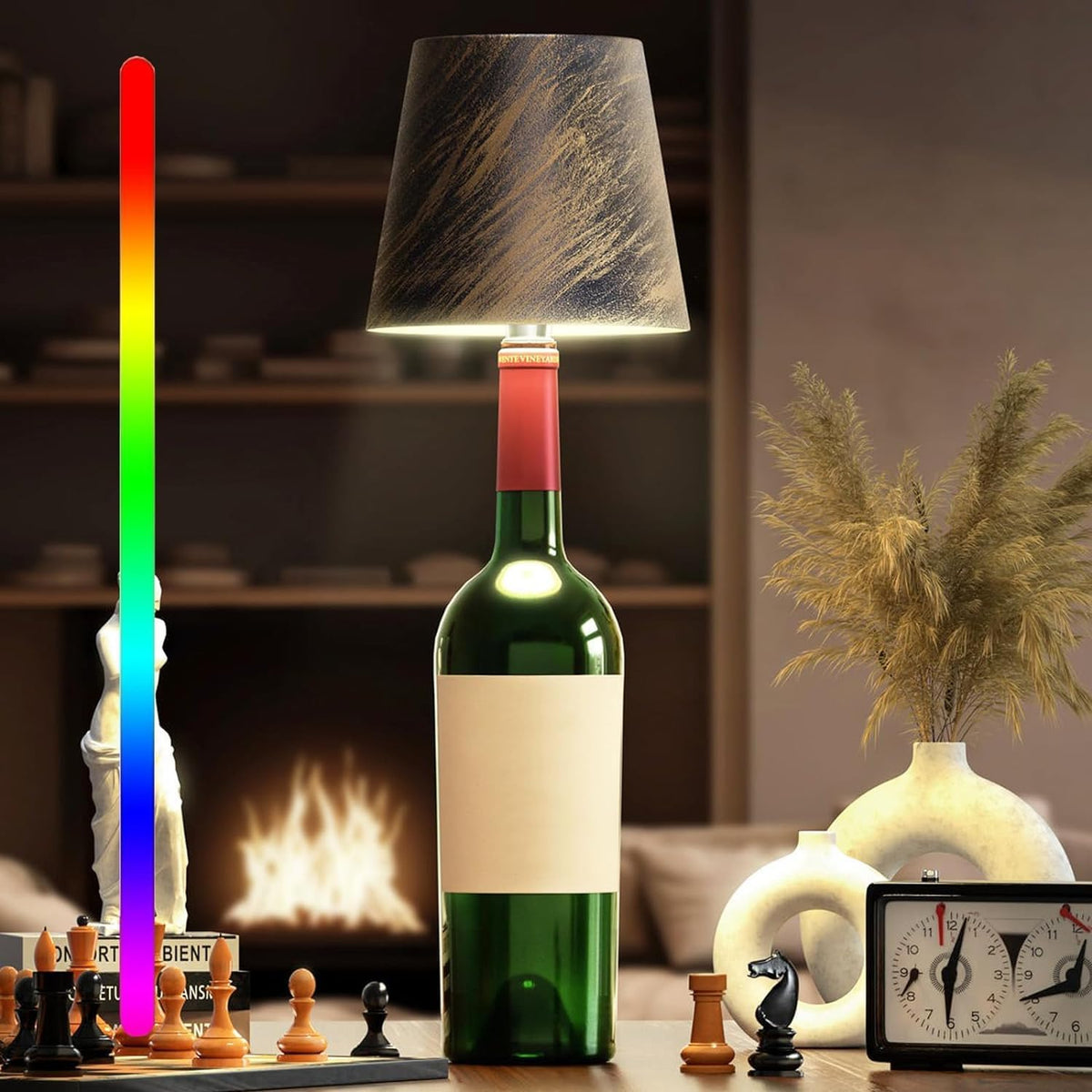 Davy | Portable Bottle Lamp with Touch Control & Dimmable Brightness