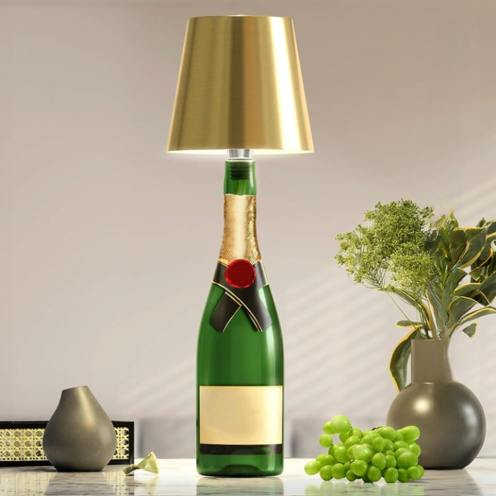 Davy | Portable Bottle Lamp with Touch Control & Dimmable Brightness