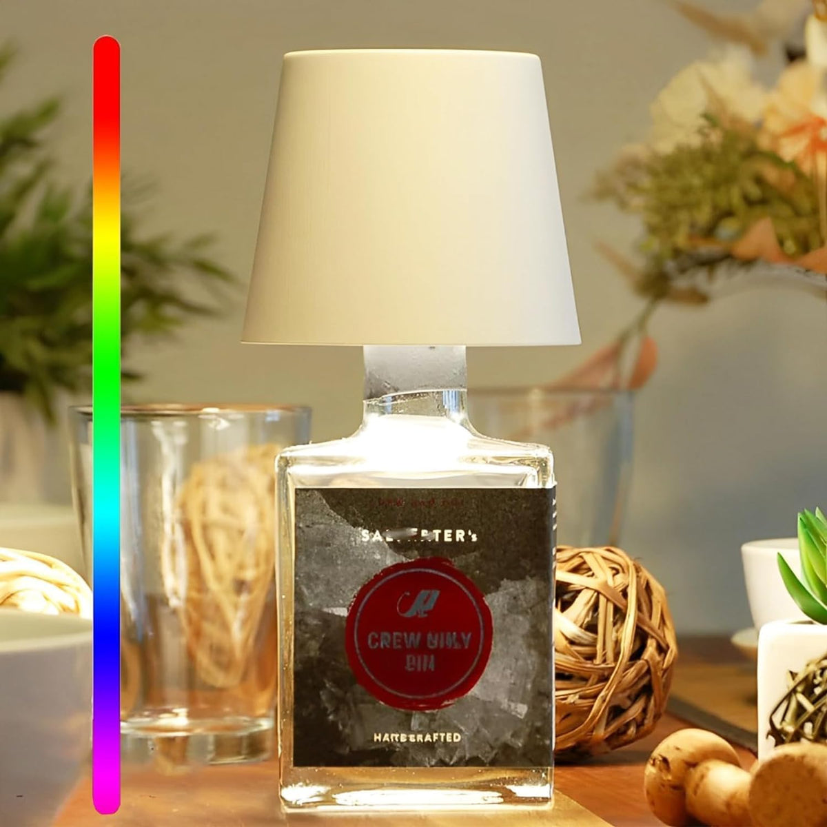 Davy | Portable Bottle Lamp with Touch Control & Dimmable Brightness