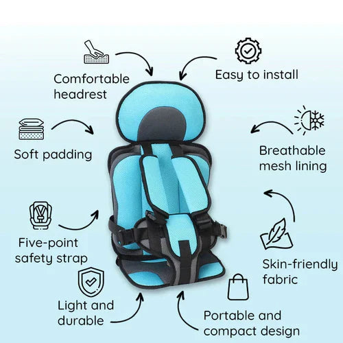 Davy | Portable & Foldable Child Car Booster Seat