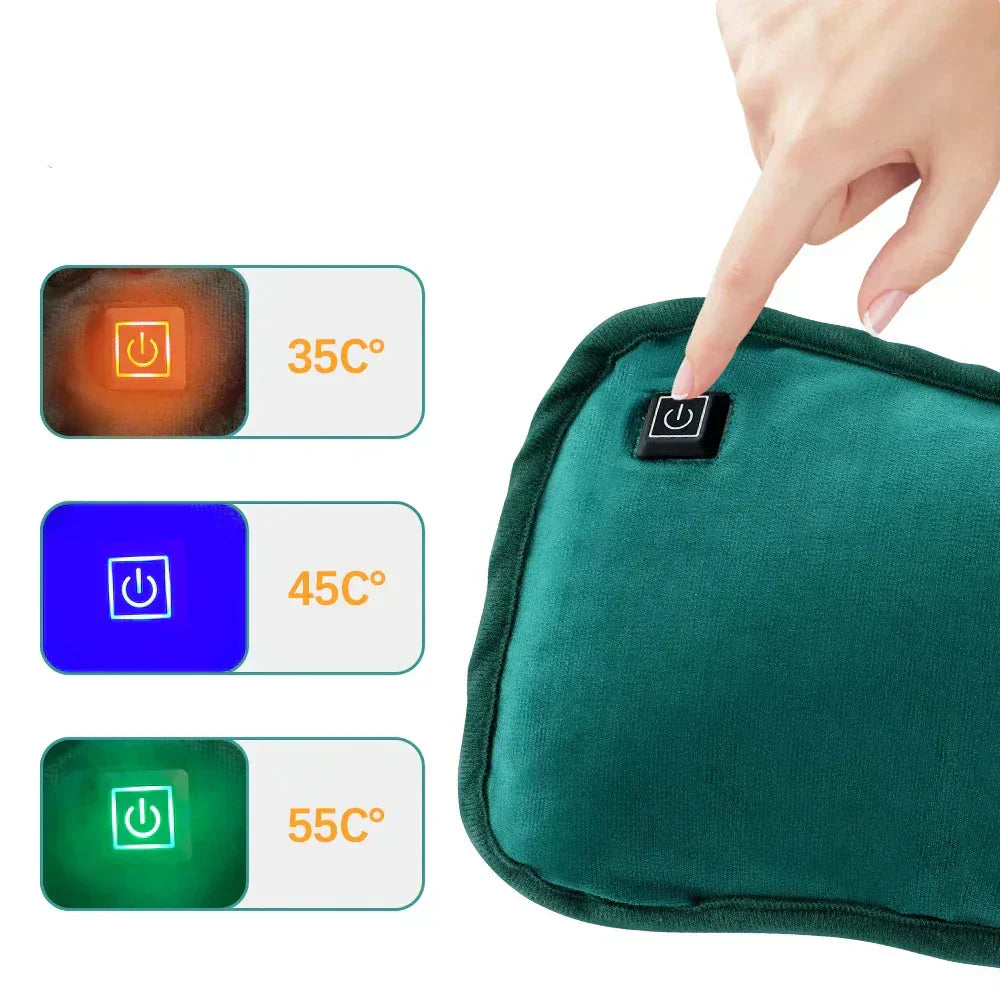 Davy | Portable Heating Pad | 30x20 cm | Fast Heating, Multipurpose Hand/Body Warmer