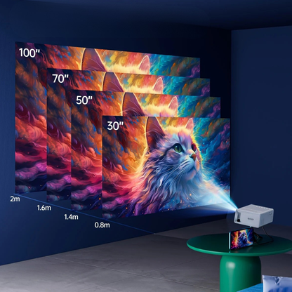 Davy | Portable HD Mini Projector - 3000 Lumens for Home & Outdoors