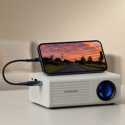 Davy | Portable HD Mini Projector - 3000 Lumens for Home & Outdoors