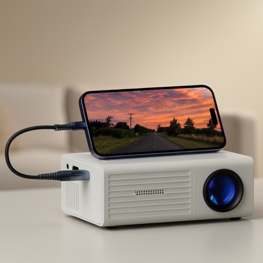 Davy | Portable HD Mini Projector - 3000 Lumens for Home & Outdoors