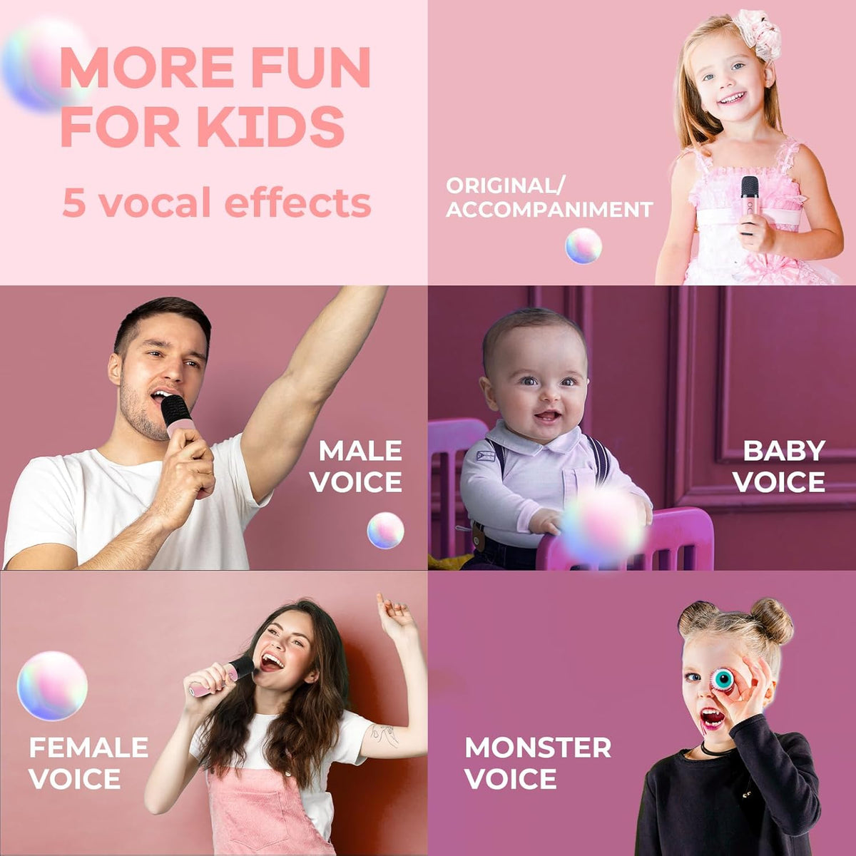 Davy | Portable Mini Karaoke Machine with Bluetooth Speaker and 2 Wireless Microphones – Veylo