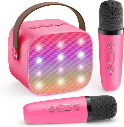 Davy | Portable Mini Karaoke Machine with Bluetooth Speaker and 2 Wireless Microphones – Veylo
