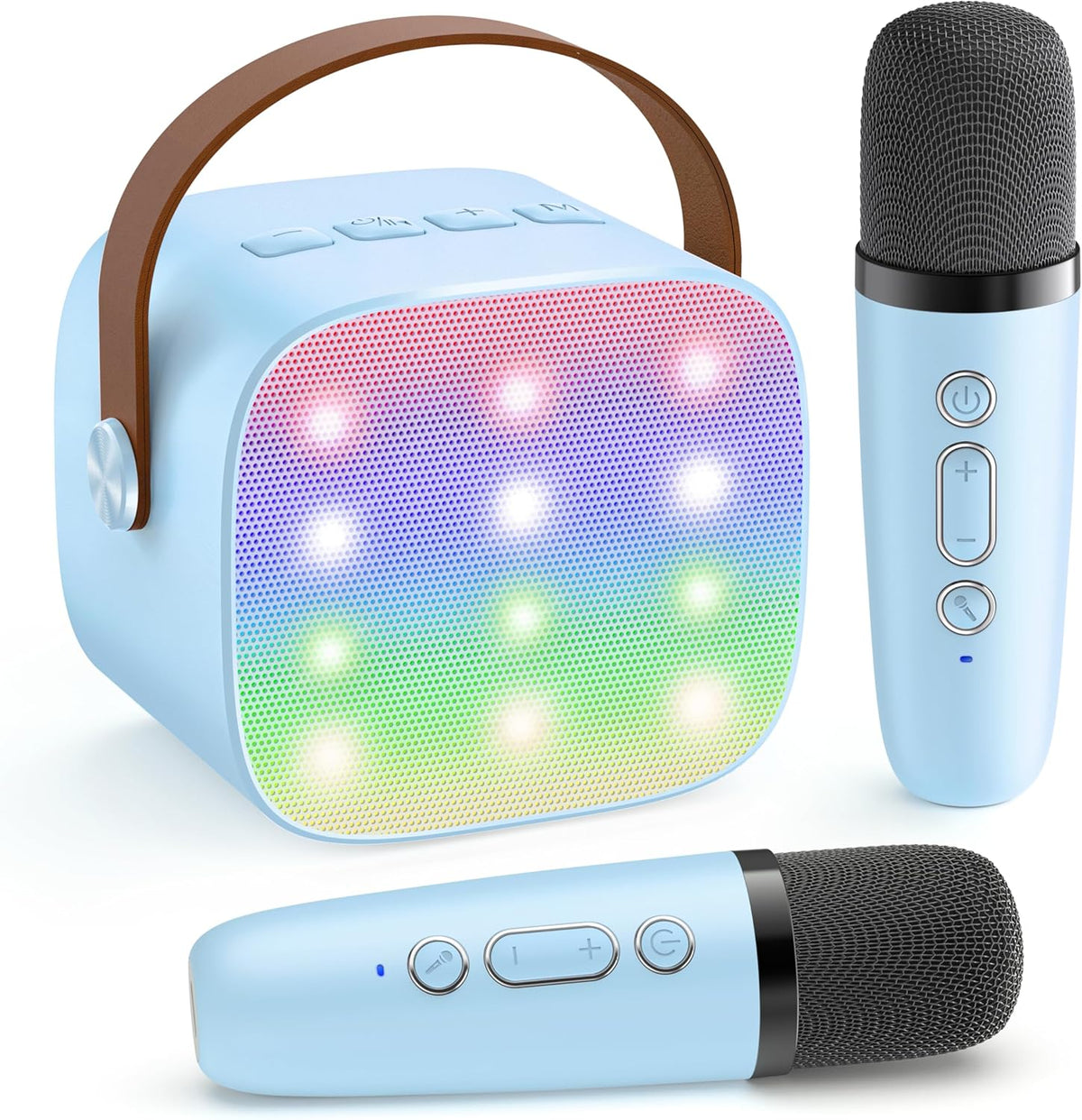 Davy | Portable Mini Karaoke Machine with Bluetooth Speaker and 2 Wireless Microphones – Veylo