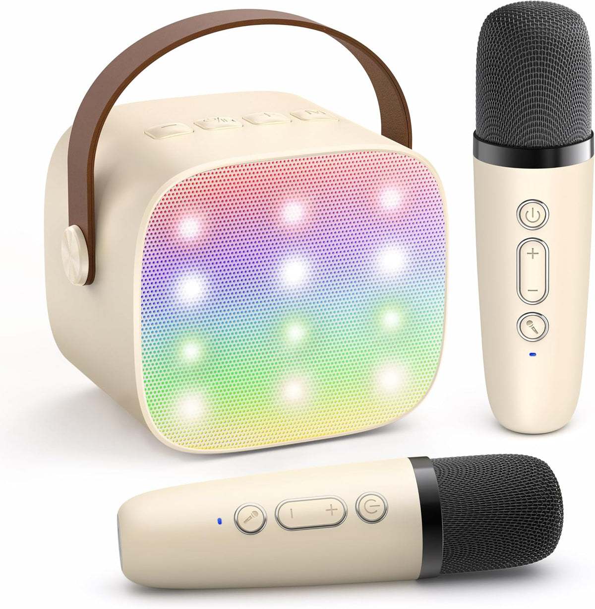 Davy | Portable Mini Karaoke Machine with Bluetooth Speaker and 2 Wireless Microphones – Veylo