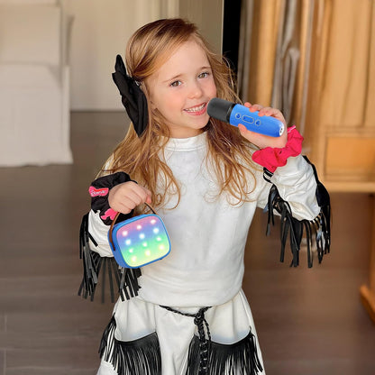 Davy | Portable Mini Karaoke Machine with Bluetooth Speaker and 2 Wireless Microphones – Veylo