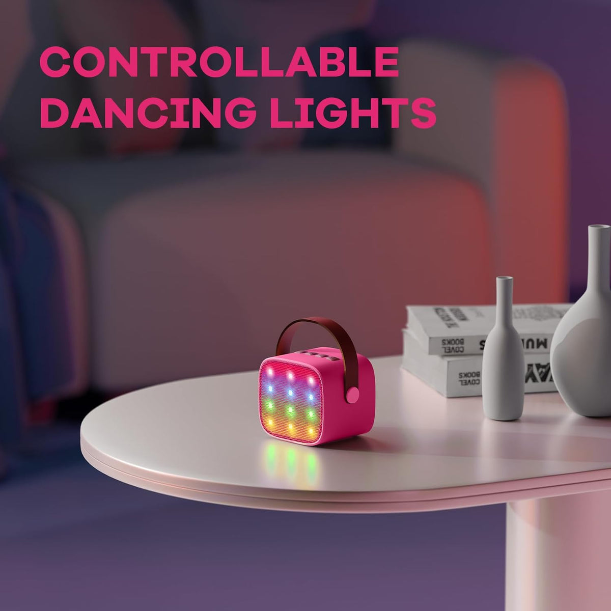 Davy | Portable Mini Karaoke Machine with Bluetooth Speaker and 2 Wireless Microphones – Veylo