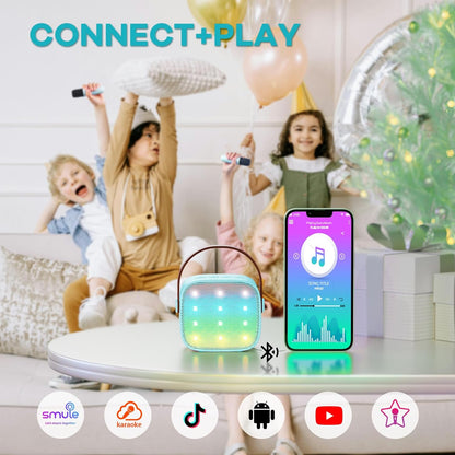 Davy | Portable Mini Karaoke Machine with Bluetooth Speaker and 2 Wireless Microphones – Veylo
