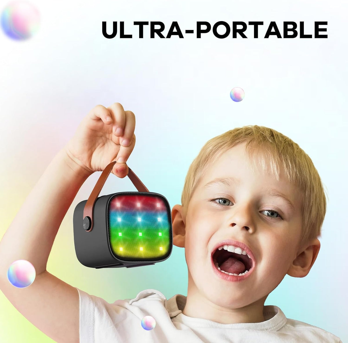 Davy | Portable Mini Karaoke Machine with Bluetooth Speaker and 2 Wireless Microphones – Veylo