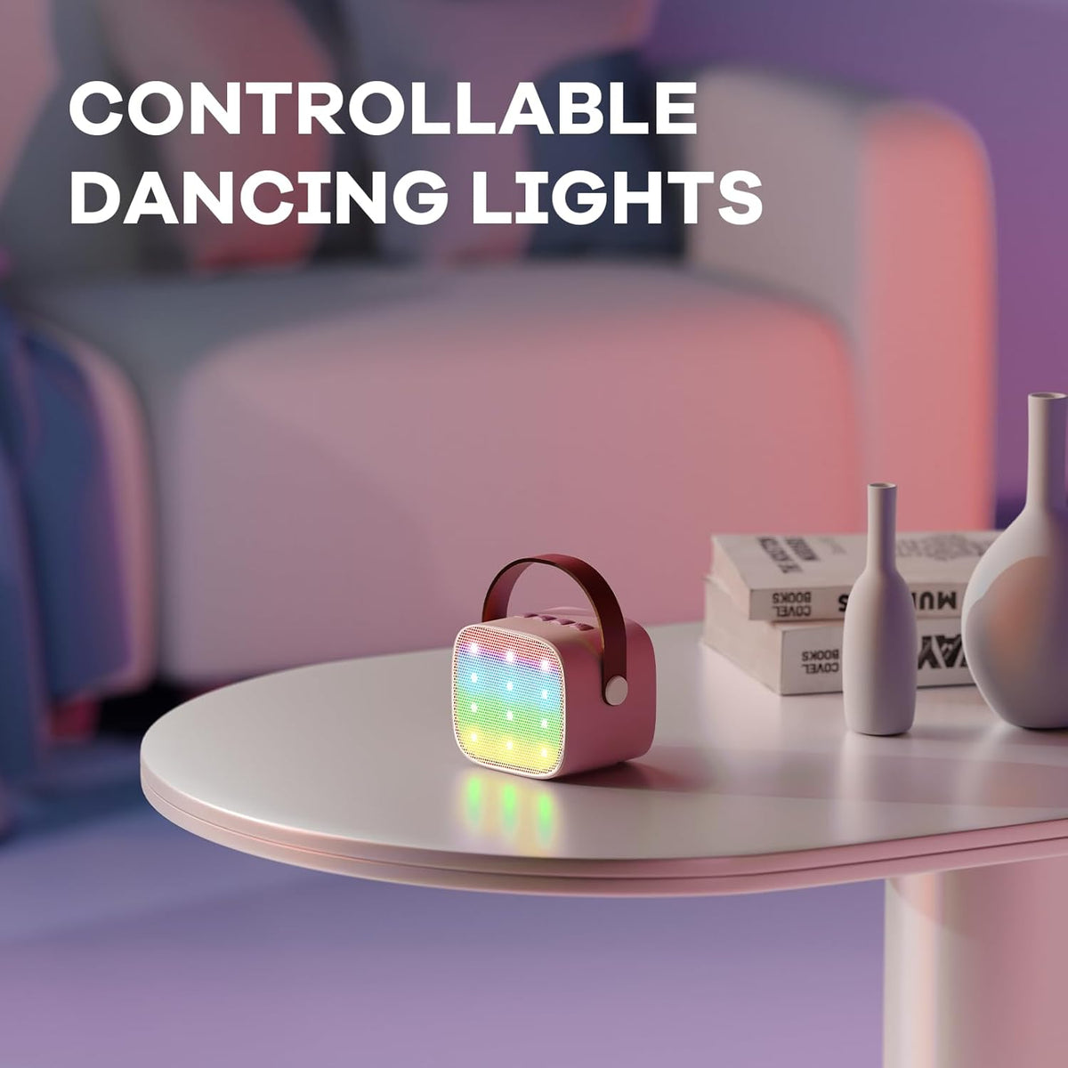 Davy | Portable Mini Karaoke Machine with Bluetooth Speaker and 2 Wireless Microphones – Veylo