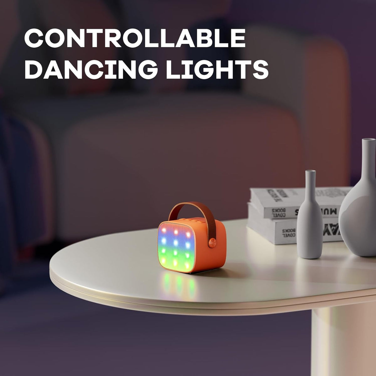 Davy | Portable Mini Karaoke Machine with Bluetooth Speaker and 2 Wireless Microphones – Veylo