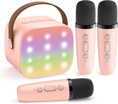 Davy | Portable Mini Karaoke Machine with Bluetooth Speaker and 2 Wireless Microphones – Veylo
