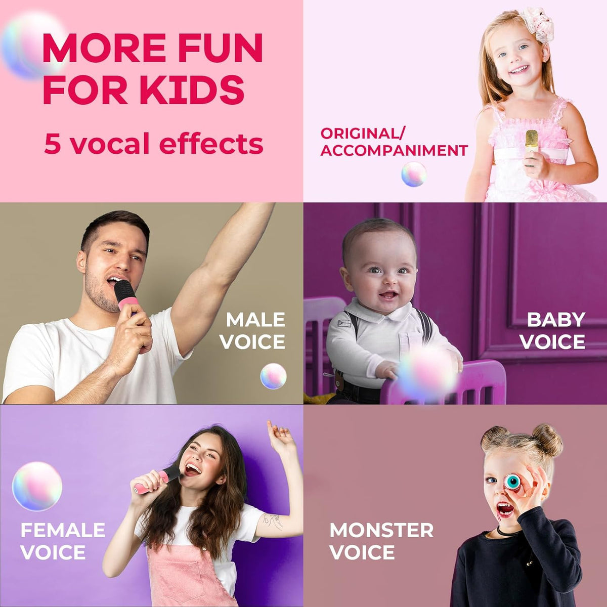Davy | Portable Mini Karaoke Machine with Bluetooth Speaker and 2 Wireless Microphones – Veylo