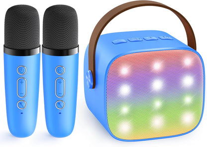 Davy | Portable Mini Karaoke Machine with Bluetooth Speaker and 2 Wireless Microphones – Veylo