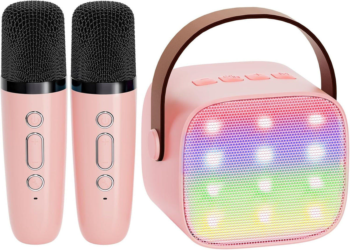 Davy | Portable Mini Karaoke Machine with Bluetooth Speaker and 2 Wireless Microphones – Veylo