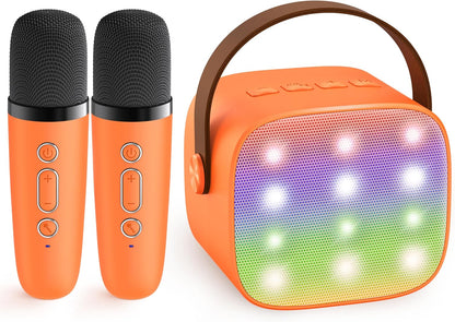 Davy | Portable Mini Karaoke Machine with Bluetooth Speaker and 2 Wireless Microphones – Veylo
