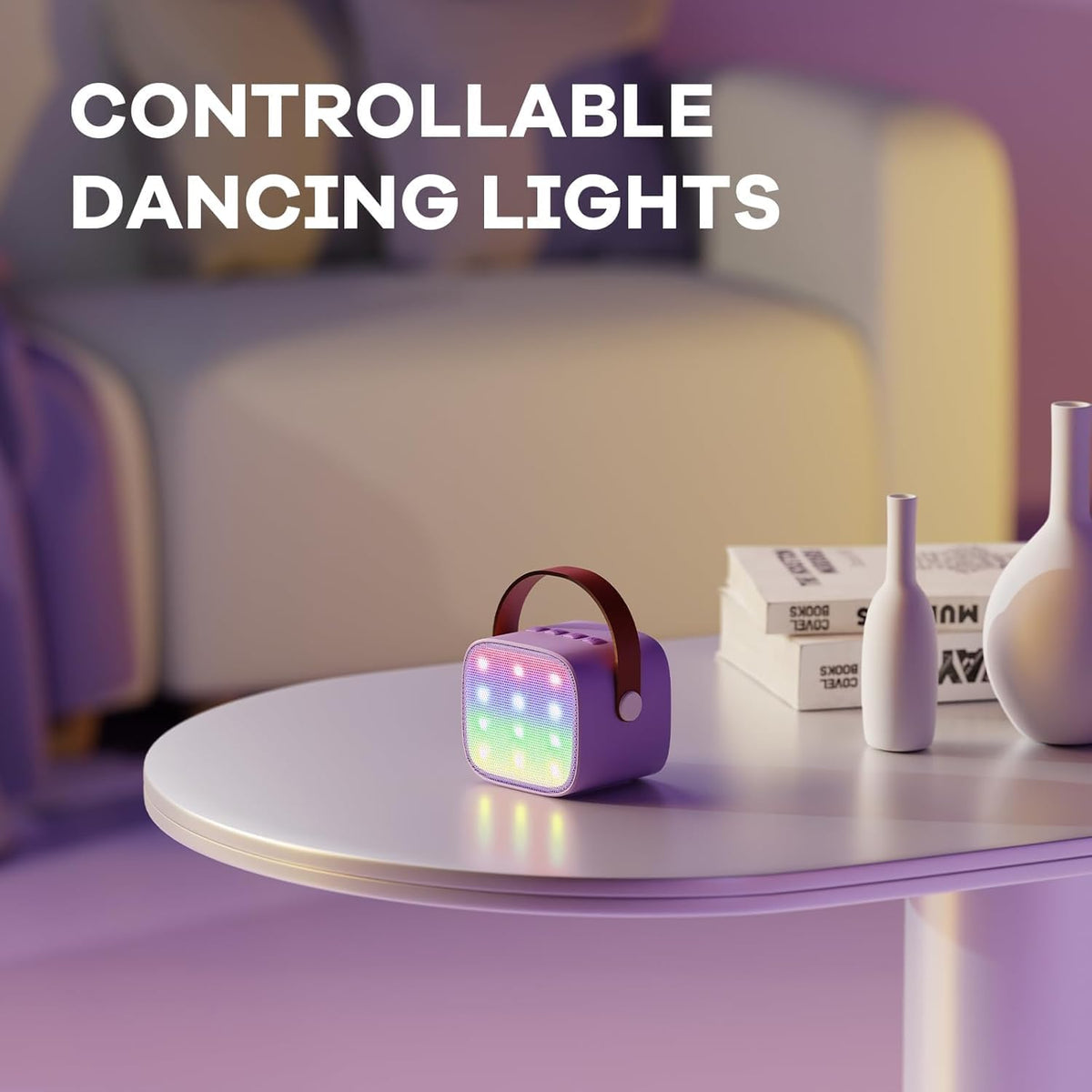 Davy | Portable Mini Karaoke Machine with Bluetooth Speaker and 2 Wireless Microphones – Veylo