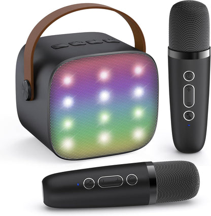 Davy | Portable Mini Karaoke Machine with Bluetooth Speaker and 2 Wireless Microphones – Veylo