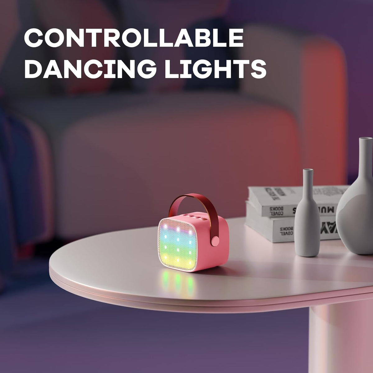 Davy | Portable Mini Karaoke Machine with Bluetooth Speaker and 2 Wireless Microphones – Veylo