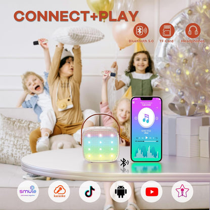 Davy | Portable Mini Karaoke Machine with Bluetooth Speaker and 2 Wireless Microphones – Veylo