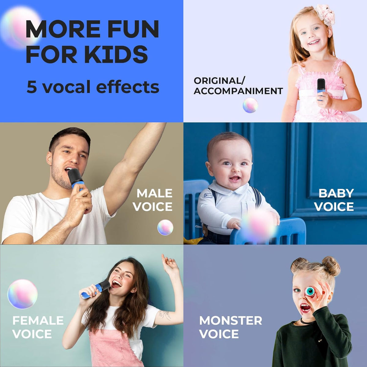 Davy | Portable Mini Karaoke Machine with Bluetooth Speaker and 2 Wireless Microphones – Veylo