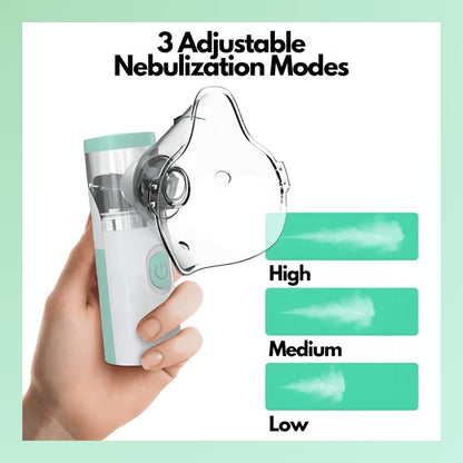 Davy | Portable Nebulizer for Asthma Relief | Compact Handheld Inhaler for Home and Travel Use