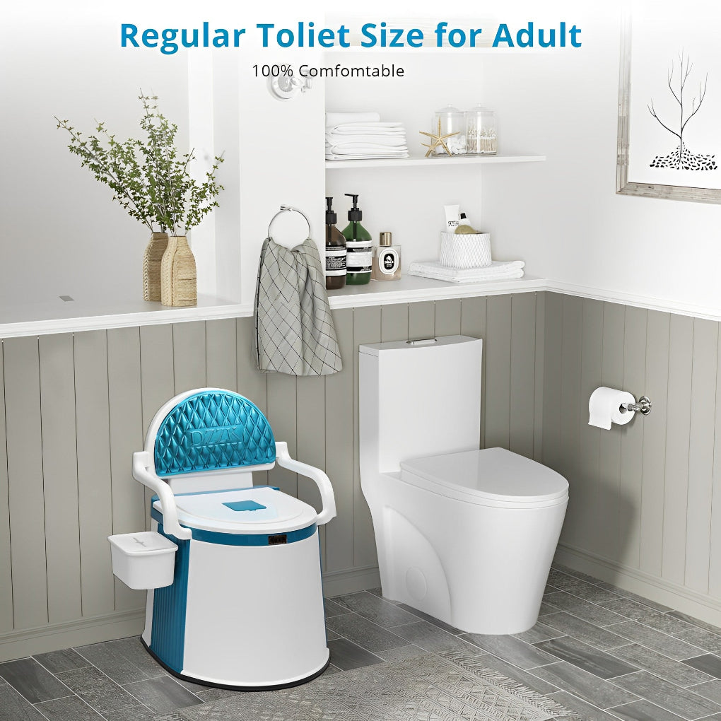 Davy | Portable Commode with Armrests for Adults & Seniors