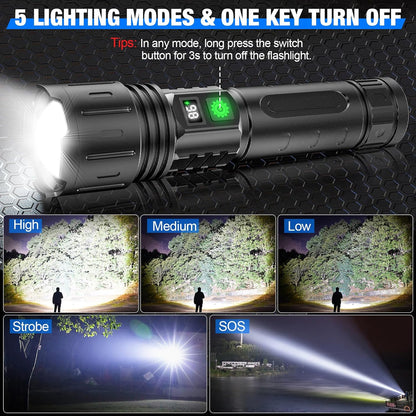 Davy | Powerful Flashlight with LCD Power Display