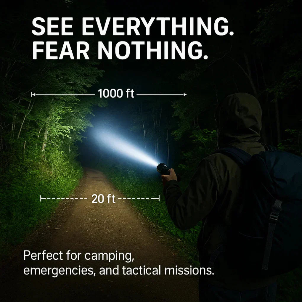 Davy | Powerful Flashlight with LCD Power Display