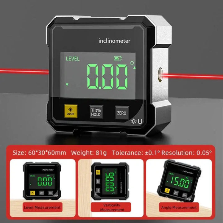 Davy | Precision Angle Meter AnglePro – Magnetic Digital Laser Level