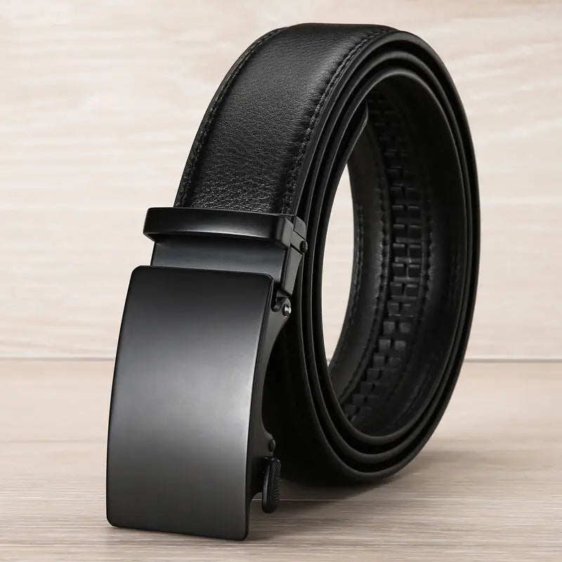 Davy | Men's Automatic Buckle Belt - Premium PU Leather