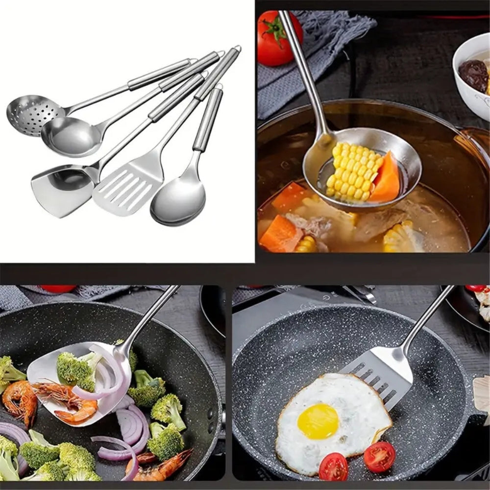 Davy | Premium Stainless Steel Kitchen Utensils | 5 Piece Set