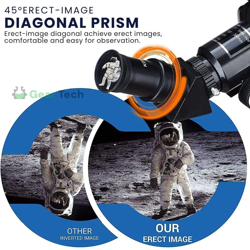 Davy | Professional Astronomical Telescope | 70mm Aperture, 300mm Focal Length & Easy Setup for Stargazing and Nature Exploration