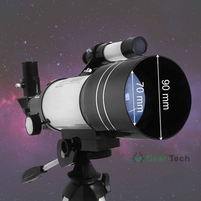 Davy | Professional Astronomical Telescope | 70mm Aperture, 300mm Focal Length & Easy Setup for Stargazing and Nature Exploration