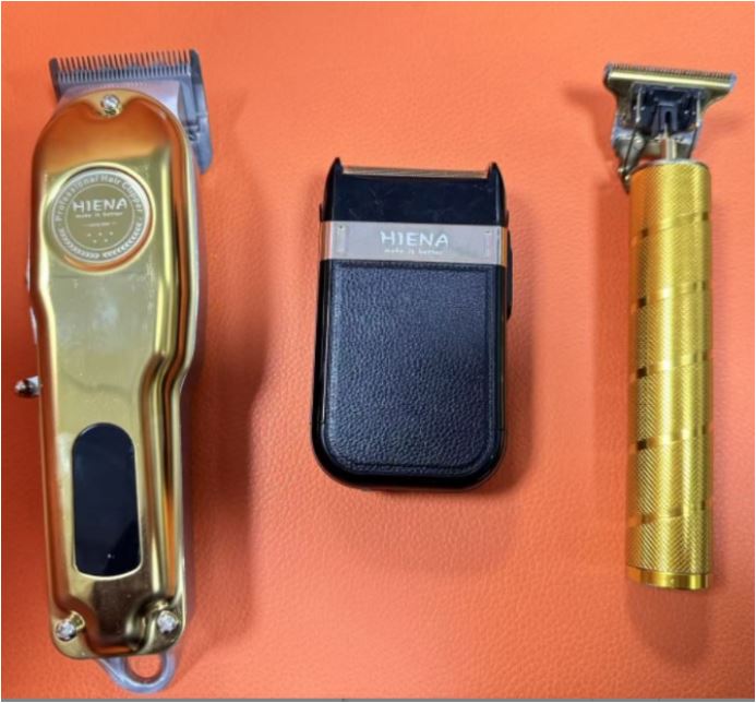 Davy | Professional gold clippers for men, cordless hair grooming set