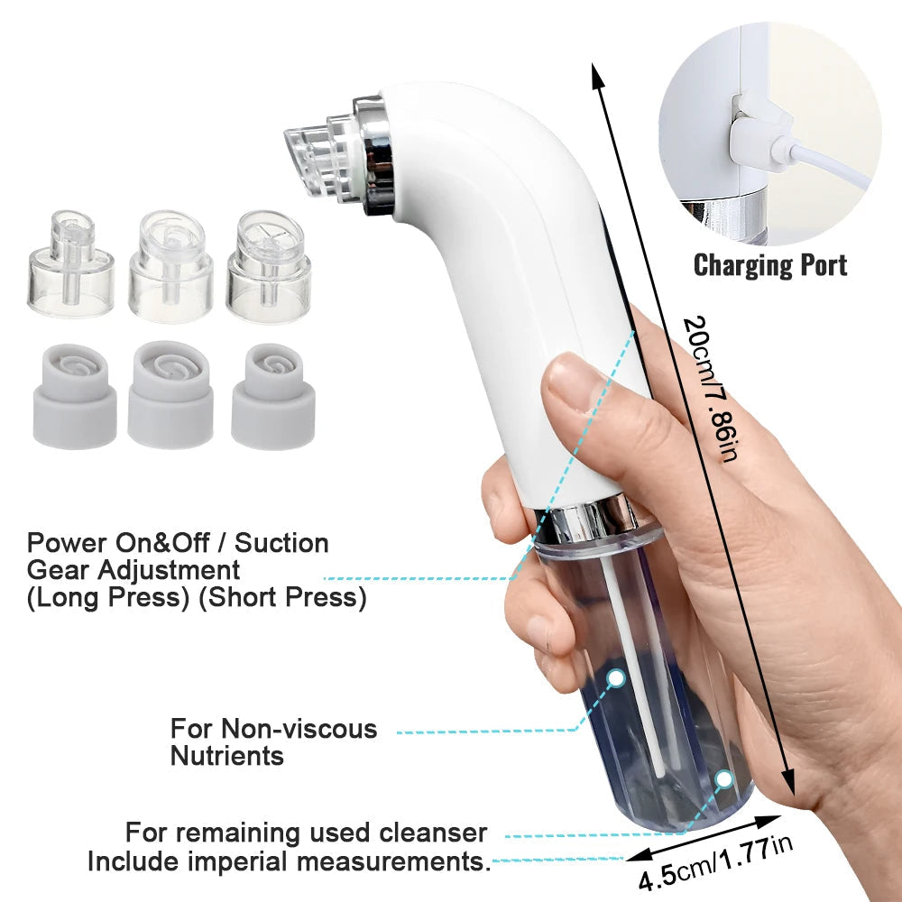 Davy | Professional Nose Blackhead Remover Vacuum - Deep Cleansing with Suction Technology