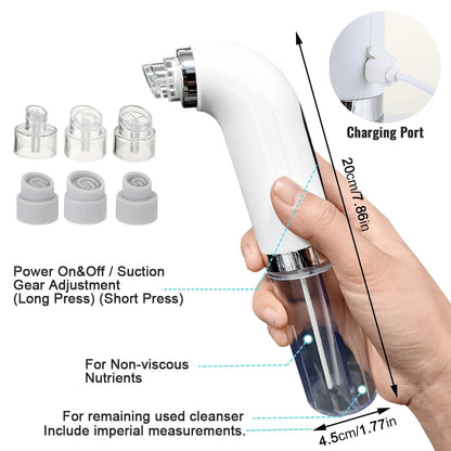Davy | Professional Nose Blackhead Remover Vacuum - Deep Cleansing with Suction Technology