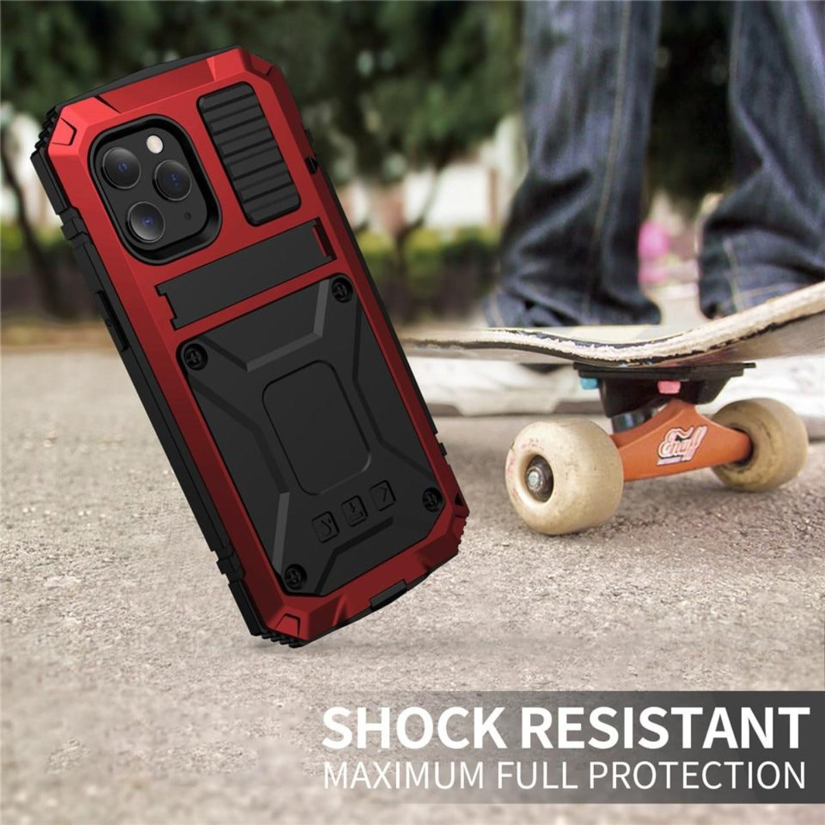 Davy | Protective Shockproof Tempered Glass Metal Case for iPhone