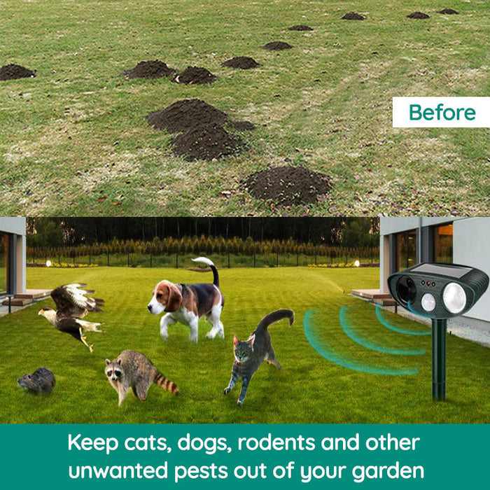 Davy | Solar Ultrasonic Pest Repeller for Outdoors