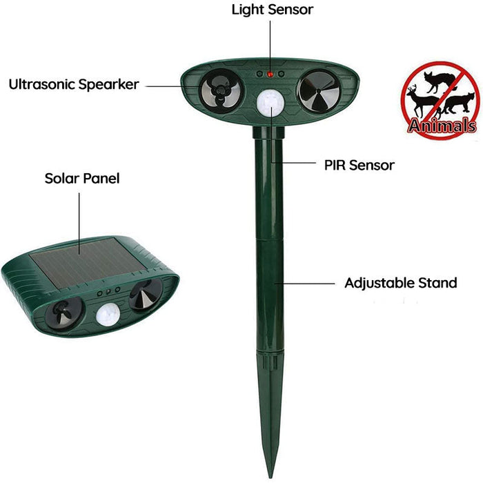 Davy | Solar Ultrasonic Pest Repeller for Outdoors