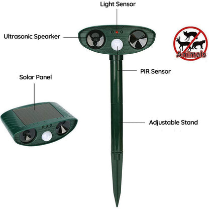 Davy | Solar Ultrasonic Pest Repeller for Outdoors