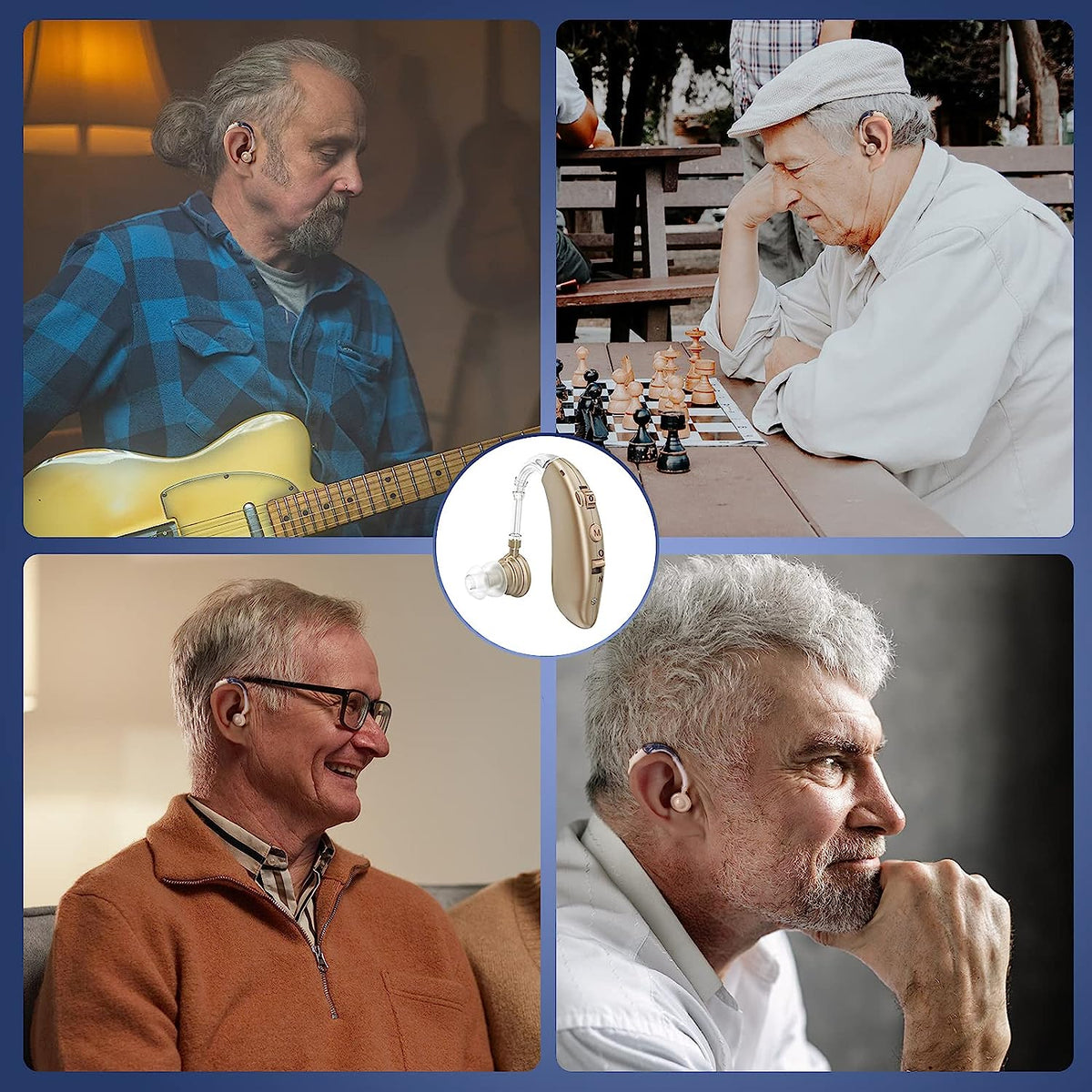 Davy | Rechargeable Digital Behind the Ear Hearing Aids BTE With Noise Reduction