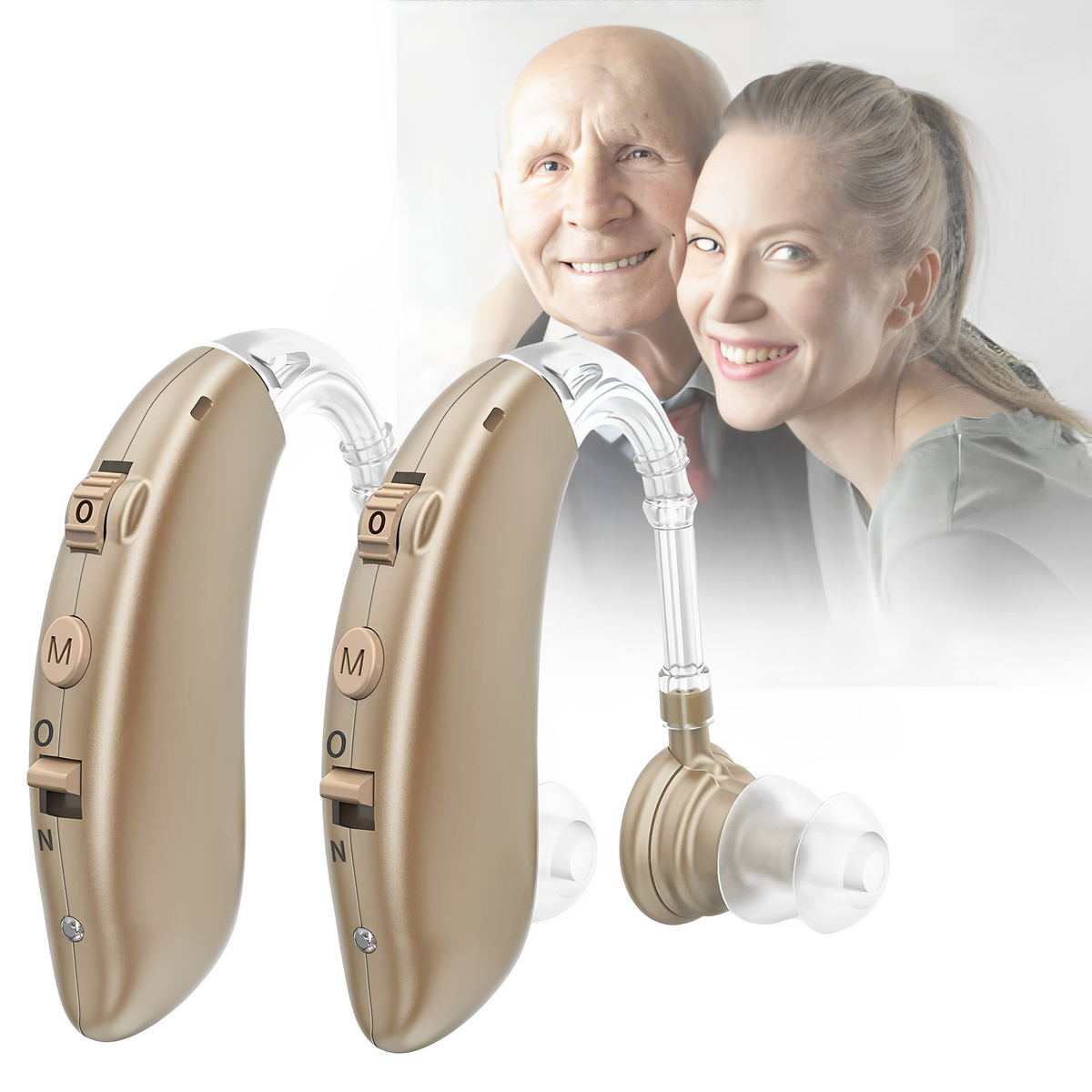 Davy | Rechargeable Digital Behind the Ear Hearing Aids BTE With Noise Reduction
