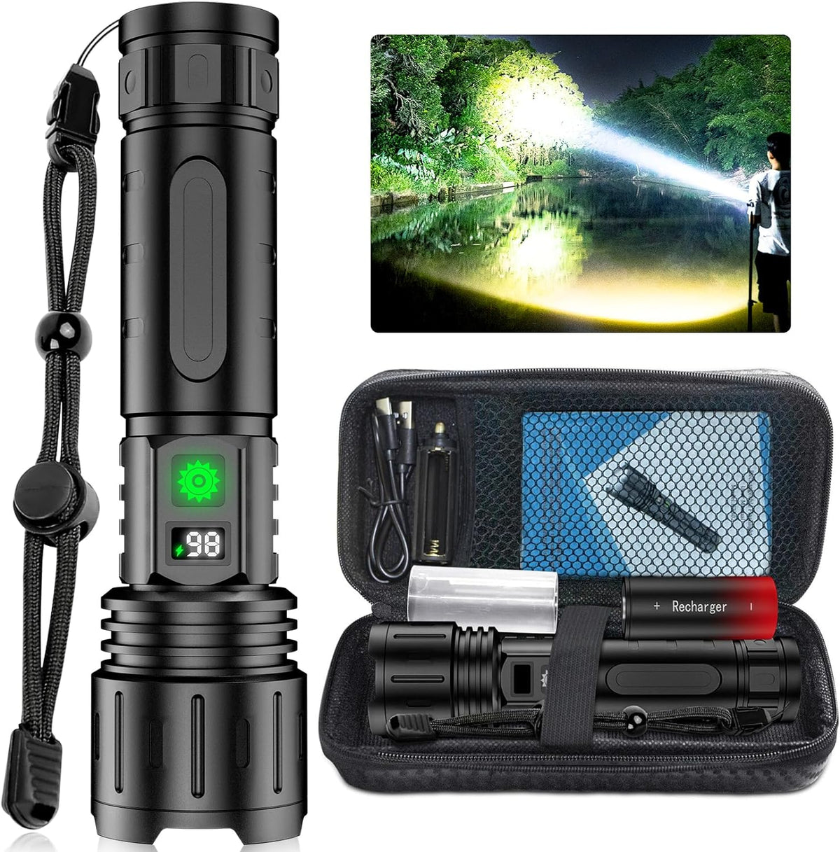 Davy | Powerful Rechargeable Torch with High Lumen Output