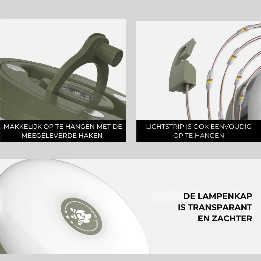 Davy | Rechargeable Outdoor Lantern with LED Strip