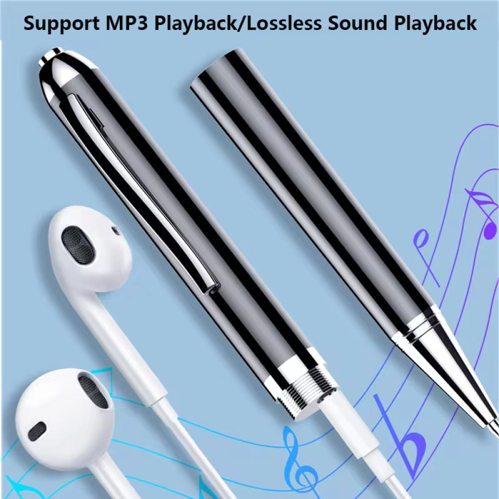 Davy | Recorder Pen with Voice Activation, Discreet Sound Recorder for Covert Surveillance
